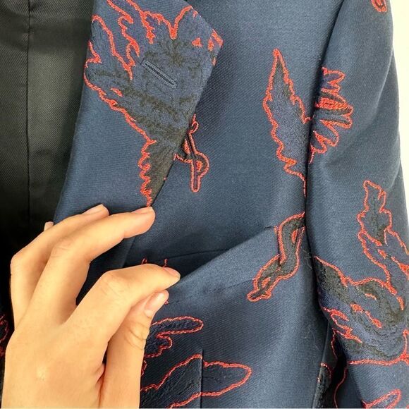 Men’s Roberto Cavalli Lacquered Opium Snake Suit Jacket Size 48EU / 38US - Picture 12 of 16